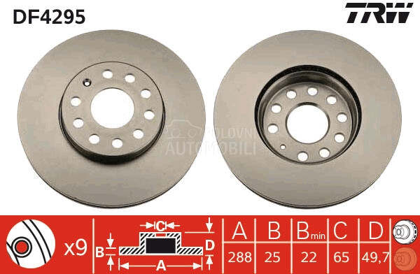 Kocioni disk TRW