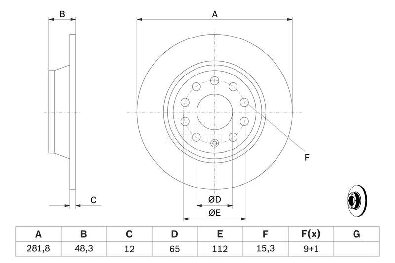 Kocioni disk BOSCH