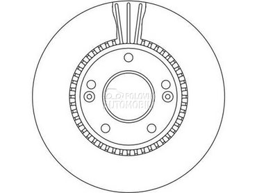 Kocioni disk TRW za Kia Sportage od 2004. do 2010. god.