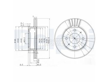 Kocioni disk DELPHI za Hyundai Accent od 2000. do 2005. god.