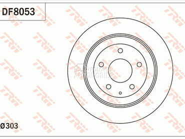 Kocioni disk TRW za Mazda CX-5 od 2017. do 2018. god.
