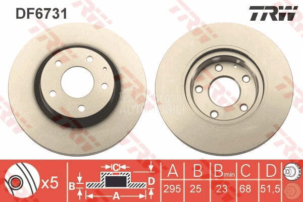 Kocioni disk TRW
