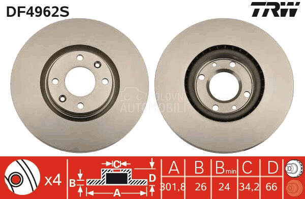 Kocioni disk TRW