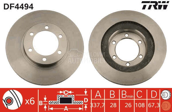 Kocioni disk TRW