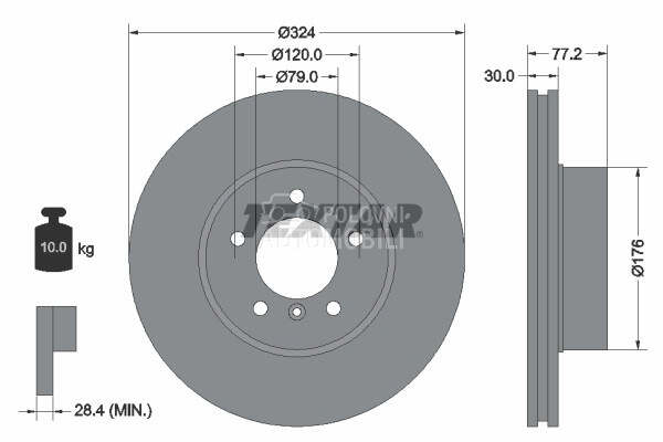 Kočioni disk TEXTAR