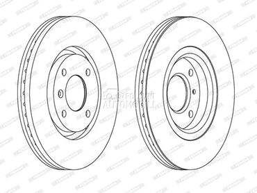 Kocioni disk FERODO za Renault C5 od 2002. do 2004. god.