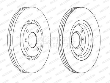 Kocioni disk FERODO za Opel Crossland X  od 2017. do 2020. god.