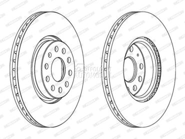 Kocioni disk FERODO za Volkswagen Passat od 2005. do 2010. god.