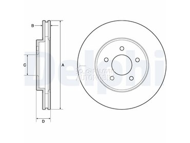 Kocioni disk DELPHI za Mazda Tribute od 2000. do 2008. god.