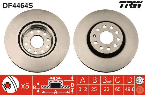 Kocioni disk TRW