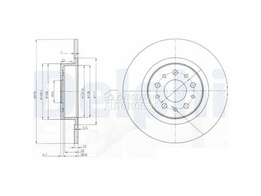 Kocioni disk DELPHI za Alfa Romeo 156 od 2001. do 2005. god.