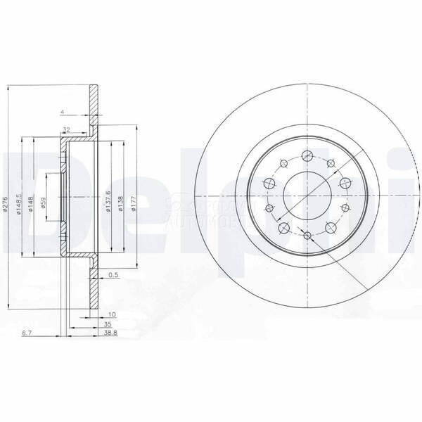 Kocioni disk DELPHI