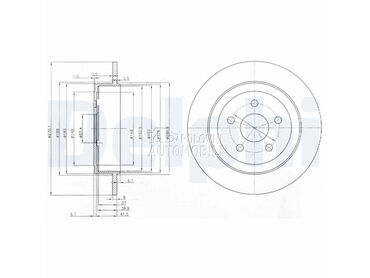 Kocioni disk DELPHI za Chrysler PT Cruiser od 2002. do 2008. god.