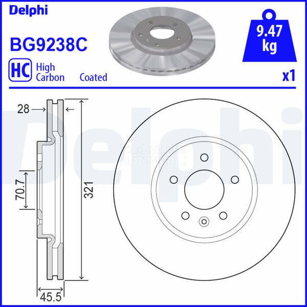 Kocioni disk DELPHI