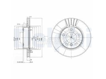 Kocioni disk DELPHI za BMW 320 od 1997. do 2005. god.