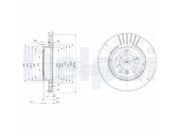 Kocioni disk DELPHI za BMW 320 od 1998. do 2006. god.