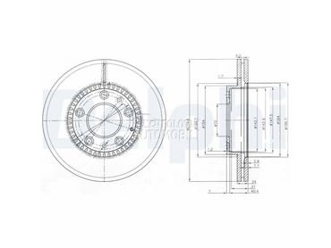 Kocioni disk DELPHI za BMW Serija 6 od 2007. do 2013. god.