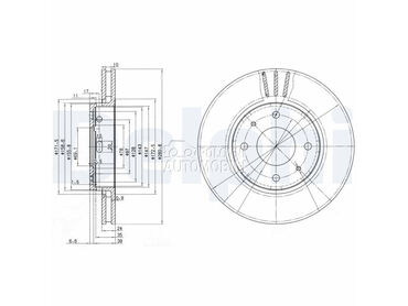 Kocioni disk DELPHI za Volvo S40 od 2004. do 2012. god.