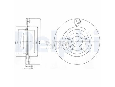 Kočioni disk za Mitsubishi Eclipse od 2017. do 2021. god.