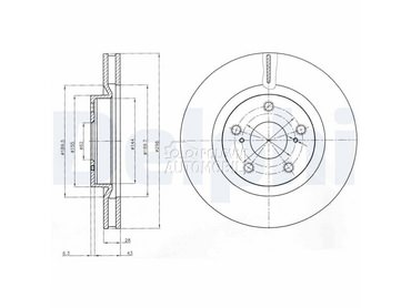 Kočioni disk za Toyota Prius za 2014. god.