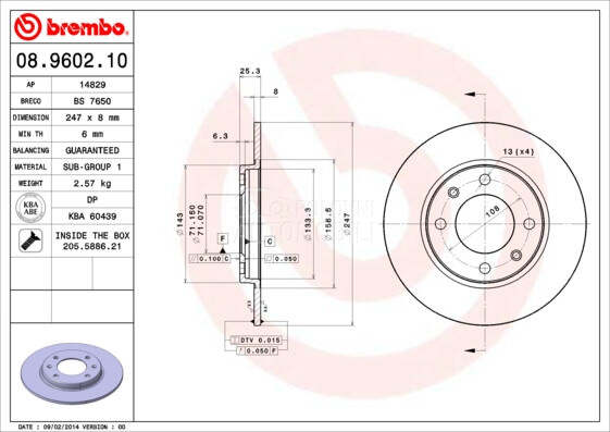 Kočioni disk Brembo