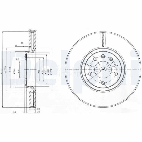 Kocioni disk DELPHI