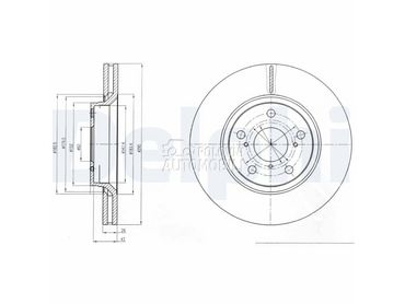 Kočioni disk za Toyota Verso od 2009. do 2018. god.