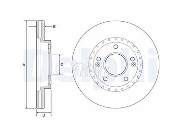 Kocioni disk DELPHI za Hyundai i30 od 2013. do 2015. god.