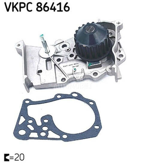 Pumpa vode SKF