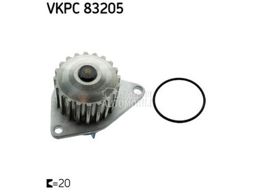 Pumpa vode SKF za Peugeot 307 od 2000. do 2007. god.