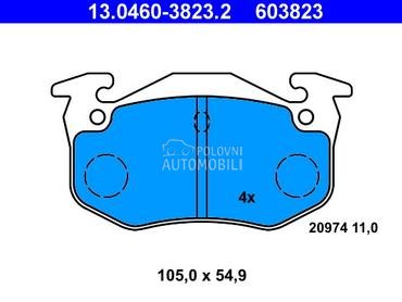 Kocione plocice ATE za Peugeot 306 od 1994. do 2002. god.