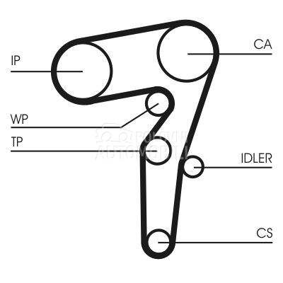 Komplet zupcastog kaisa