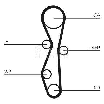 Komplet zupcastog kaisa