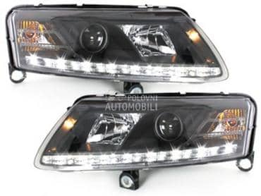 Farovi Angel Eyes Crni za Audi A6