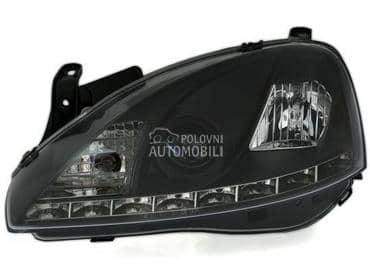 Farovi Devil Eyes crni za Opel Corsa C