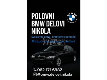Delovi limarija motori mehanik za BMW 114, 116, 118 ... od 2000. do 2015. god.
