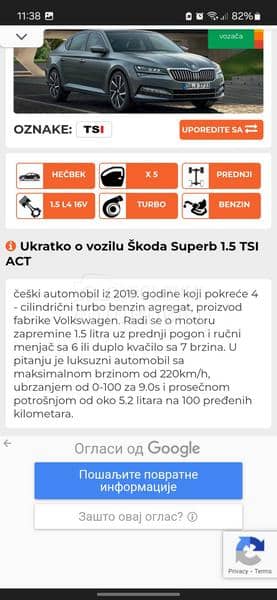 Škoda Superb Prvi  v l a s n i k