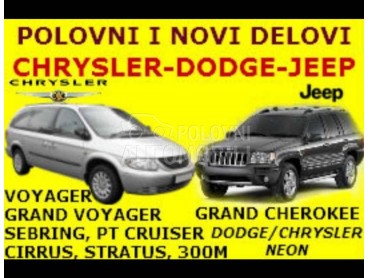 POLOVNI I NOVI DELOVI I SERVIS za Dodge Avenger, Caliber, Journey