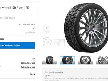 Aluminijumske felne Mercedes ORG 20" 5 x 112