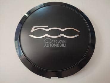 Poklopac alu felne crni za Fiat 500
