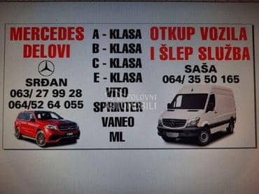 Tabla Airbeg za Mercedes Benz A Klasa, B Klasa, C Klasa ... od 2000. do 2013. god.