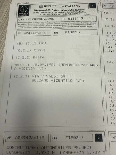 Peugeot 208 1,6hdi 2018. god. -  kompletan auto u delovima