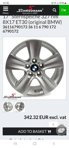 Aluminijumske felne BMW Orginal 17" 5 x 120