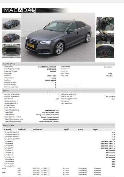 Audi A3 30 TFSI 3 x S-line