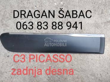lajsna lajsne za Citroen C3 Picasso od 2008. do 2017. god.