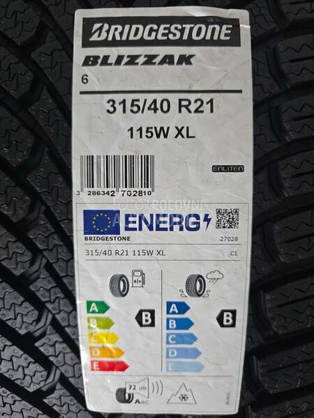 Bridgestone 315/40 R21 Zimska