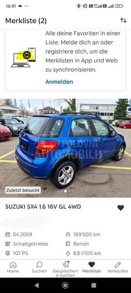 Suzuki SX4 1.6 4x4 CH