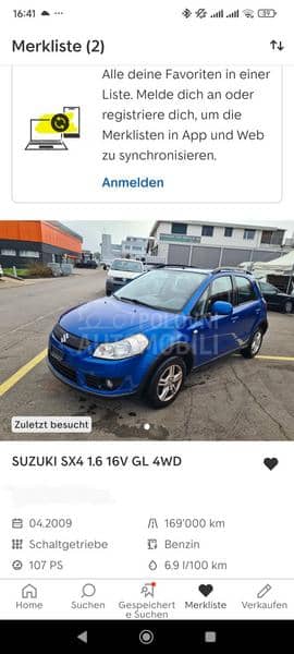 Suzuki SX4 1.6 4x4 CH