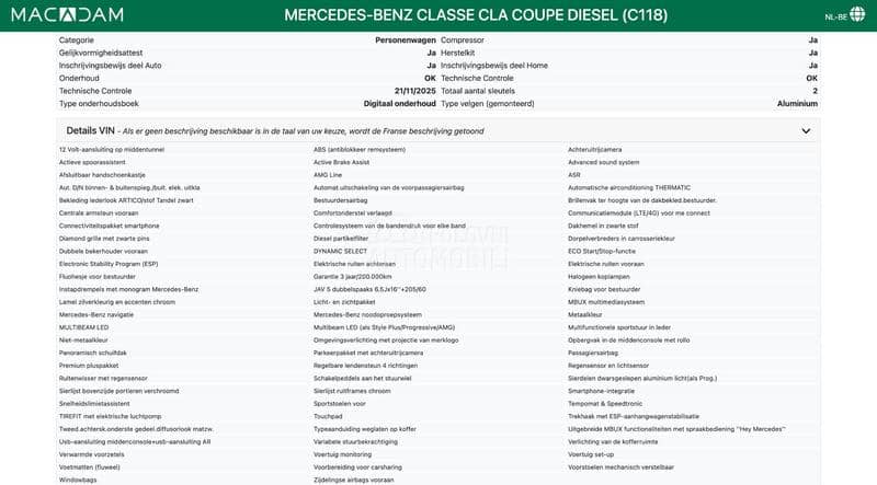 Mercedes Benz CLA 180 3xAMG/Pano/Multibeam