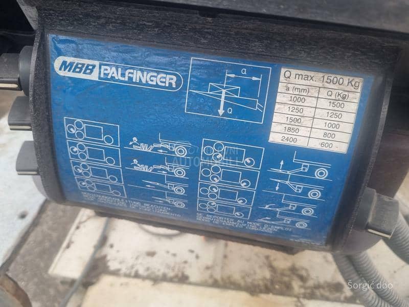 MBB PALFINGER 1500kg RAMPA